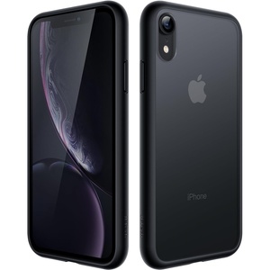 image:imageJETech Matte Case for iPhone XR Black  MilitaryGrade Protection Frosted Matte Back AntiFingerprint Finish Shockproof DesignBlack