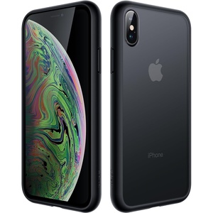 image:imageJETech Matte Case for iPhone Xs and iPhone X Black  MilitaryGrade Protection Frosted Matte Back AntiFingerprint Finish Shockproof DesignBlack