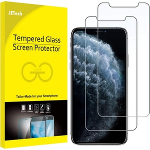 image:imageJETech Screen Protector for iPhone 11 Pro MaxXs Max 2Pack  HD Clear Face ID Compatible AntiScratch GlassiPhone 11 ProiPhone XSX
