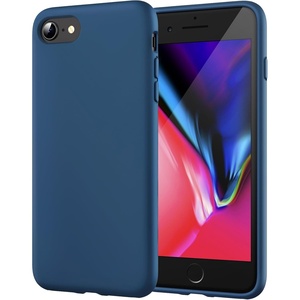 image:imageJETech Silicone Case for iPhone SE 32 iPhone 87 Black  Silky Soft Touch Shockproof Protection Scratch Resistant Microfiber LiningCobalt Blue