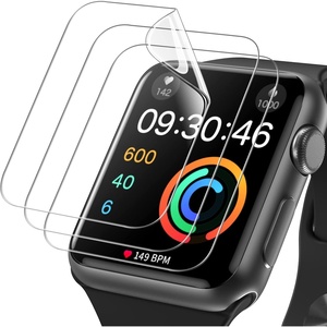 image:imageJETech TPU Screen Protector for Apple Watch Series 1110 46mm 3Pack  SelfHealing TPU Film HD Clear AntiScratch Protection BubbleFree InstallationApple Watch Series 321 38mm