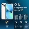 image:imageJETech 3 in 1 Case for iPhone 13 AntiYellowing Clear  2 Tempered Glass Screen Protectors Shockproof Bumper Phone CoverClear