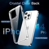 image:imageJETech 3 in 1 Case for iPhone 14 Pro AntiYellowing Clear  2 Tempered Glass Screen Protectors Shockproof Bumper Phone CoverClear