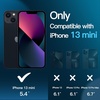 image:imageJETech 3 in 1 Magnetic Matte Case for iPhone 13 mini Black  Compatible with MagSafe 2 Tempered Glass Screen Protectors Translucent Matte Back Shockproof Phone CoverBlack