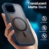 image:imageJETech 3 in 1 Magnetic Matte Case for iPhone 13 mini Black  Compatible with MagSafe 2 Tempered Glass Screen Protectors Translucent Matte Back Shockproof Phone CoverStorm Blue