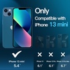 image:imageJETech 3 in 1 Magnetic Matte Case for iPhone 13 mini Black  Compatible with MagSafe 2 Tempered Glass Screen Protectors Translucent Matte Back Shockproof Phone CoverStorm Blue