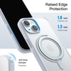 image:imageJETech 360 Rotatable Ring Stand Case for iPhone 15 Plus Black  Compatible with MagSafe Translucent Matte Back Stand amp Ring Holder Shockproof ProtectionBlue