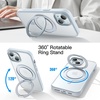 image:imageJETech 360 Rotatable Ring Stand Case for iPhone 15 Plus Black  Compatible with MagSafe Translucent Matte Back Stand amp Ring Holder Shockproof ProtectionBlue