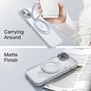 image:imageJETech 360 Rotatable Ring Stand Case for iPhone 15 Plus Black  Compatible with MagSafe Translucent Matte Back Stand amp Ring Holder Shockproof ProtectionBlue