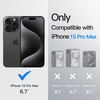 image:imageJETech 360 Rotatable Ring Stand Case for iPhone 15 Plus Black  Compatible with MagSafe Translucent Matte Back Stand amp Ring Holder Shockproof ProtectionBlack
