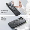 image:imageJETech 360 Rotatable Ring Stand Case for iPhone 15 Plus Black  Compatible with MagSafe Translucent Matte Back Stand amp Ring Holder Shockproof ProtectionBlack