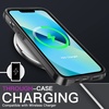 image:imageJETech 5 in 1 Case for iPhone 13 AntiYellowing Clear  2 Tempered Glass Screen Protectors 2 Camera Lens Protectors Shockproof Bumper Phone CoverBlack