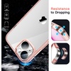 image:imageJETech 5 in 1 Case for iPhone 13 AntiYellowing Clear  2 Tempered Glass Screen Protectors 2 Camera Lens Protectors Shockproof Bumper Phone CoverRose Gold