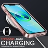 image:imageJETech 5 in 1 Case for iPhone 13 AntiYellowing Clear  2 Tempered Glass Screen Protectors 2 Camera Lens Protectors Shockproof Bumper Phone CoverRose Gold