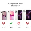 image:imageJETech 5 in 1 Case for iPhone 13 AntiYellowing Clear  2 Tempered Glass Screen Protectors 2 Camera Lens Protectors Shockproof Bumper Phone CoverRose Gold
