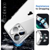 image:imageJETech 5 in 1 Case for iPhone 13 Pro AntiYellowing Clear  2 Tempered Glass Screen Protectors 2 Camera Lens Protectors Shockproof Bumper Phone CoverClear