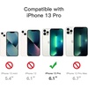 image:imageJETech 5 in 1 Case for iPhone 13 Pro AntiYellowing Clear  2 Tempered Glass Screen Protectors 2 Camera Lens Protectors Shockproof Bumper Phone CoverClear