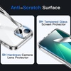image:imageJETech 5 in 1 Case for iPhone 13 mini AntiYellowing Clear  2 Tempered Glass Screen Protectors 2 Camera Lens Protectors Shockproof Bumper Phone CoverClear