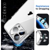 image:imageJETech 5 in 1 Case for iPhone 14 Pro Max AntiYellowing Clear  2 Tempered Glass Screen Protectors 2 Camera Lens Protectors Shockproof Bumper Phone CoverClear