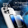 image:imageJETech 5 in 1 Magnetic Case for iPhone 14 Pro Max Clear  Compatible with MagSafe 2 Tempered Glass Screen Protectors 2 Camera Lens Protectors Shockproof Bumper Phone CoverClear