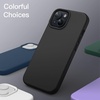 image:imageJETech 5 in 1 Silicone Case for iPhone 14 Black  2 Tempered Glass Screen Protectors 2 Camera Lens Protectors Silky Soft Touch Shockproof Phone CoverBlack
