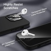 image:imageJETech 5 in 1 Silicone Case for iPhone 14 Pro Max Black  2 Tempered Glass Screen Protectors 2 Camera Lens Protectors Silky Soft Touch Shockproof Phone CoverBlack