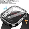 image:imageJETech Bling Case for Apple Watch Series 1110 42mm Gold  with Screen Protector Sparkling Diamond Design Builtin Tempered Glass High Touch Sensitivity Full ProtectionBlack