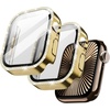 image:imageJETech Bling Case for Apple Watch Series 1110 42mm Gold  with Screen Protector Sparkling Diamond Design Builtin Tempered Glass High Touch Sensitivity Full ProtectionGold