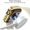 image:imageJETech Bling Case for Apple Watch Series 1110 42mm Gold  with Screen Protector Sparkling Diamond Design Builtin Tempered Glass High Touch Sensitivity Full ProtectionGold