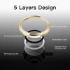 image:imageJETech Camera Lens Protector for iPhone 13 Pro Max13 Pro Graphite 1 Set  9H Tempered Glass Metal Individual Ring Cover HD ClearGold