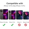 image:imageJETech Camera Lens Protector for iPhone 13 Pro Max13 Pro Graphite 1 Set  9H Tempered Glass Metal Individual Ring Cover HD ClearGraphite