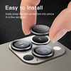 image:imageJETech Camera Lens Protector for iPhone 13 Pro Max13 Pro Graphite 1 Set  9H Tempered Glass Metal Individual Ring Cover HD ClearGraphite
