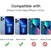 image:imageJETech Camera Lens Protector for iPhone 13 Pro Max13 Pro Graphite 1 Set  9H Tempered Glass Metal Individual Ring Cover HD ClearSierra Blue