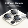 image:imageJETech Camera Lens Protector for iPhone 13 Pro Max13 Pro Graphite 1 Set  9H Tempered Glass Metal Individual Ring Cover HD ClearSilver