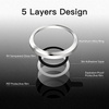 image:imageJETech Camera Lens Protector for iPhone 13 Pro Max13 Pro Graphite 1 Set  9H Tempered Glass Metal Individual Ring Cover HD ClearSilver
