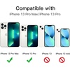 image:imageJETech Camera Lens Protector for iPhone 13 Pro Max13 Pro Graphite 1 Set  9H Tempered Glass Metal Individual Ring Cover HD ClearSilver
