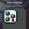 image:imageJETech Camera Lens Protector for iPhone 13 Pro Max13 Pro Graphite 1 Set  9H Tempered Glass Metal Individual Ring Cover HD ClearSilver