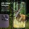 image:imageJETech Camera Lens Protector for iPhone 14 Pro14 Pro Max Deep Purple  9H Tempered Glass Metal Individual Ring Cover HD ClearDeep Purple