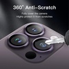 image:imageJETech Camera Lens Protector for iPhone 14 Pro14 Pro Max Deep Purple  9H Tempered Glass Metal Individual Ring Cover HD ClearDeep Purple