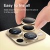 image:imageJETech Camera Lens Protector for iPhone 14 Pro14 Pro Max Deep Purple  9H Tempered Glass Metal Individual Ring Cover HD ClearGold
