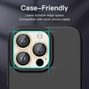 image:imageJETech Camera Lens Protector for iPhone 14 Pro14 Pro Max Deep Purple  9H Tempered Glass Metal Individual Ring Cover HD ClearGold