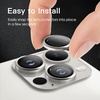image:imageJETech Camera Lens Protector for iPhone 14 Pro14 Pro Max Deep Purple  9H Tempered Glass Metal Individual Ring Cover HD ClearSilver