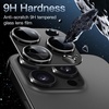 image:imageJETech Camera Lens Protector for iPhone 14 Pro14 Pro Max Deep Purple  FullCoverage 9H Tempered Glass Matte Metal Finish CaseFriendly HD ClearBlack