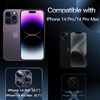 image:imageJETech Camera Lens Protector for iPhone 14 Pro14 Pro Max Deep Purple  FullCoverage 9H Tempered Glass Matte Metal Finish CaseFriendly HD ClearDeep Purple