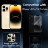 image:imageJETech Camera Lens Protector for iPhone 14 Pro14 Pro Max Deep Purple  FullCoverage 9H Tempered Glass Matte Metal Finish CaseFriendly HD ClearGold