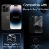 image:imageJETech Camera Lens Protector for iPhone 14 Pro14 Pro Max Deep Purple  FullCoverage 9H Tempered Glass Matte Metal Finish CaseFriendly HD ClearSpace Black