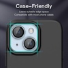 image:imageJETech Camera Lens Protector for iPhone 1414 Plus Midnight 1 Set  9H Tempered Glass Metal Individual Ring Cover HD ClearBlue