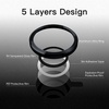 image:imageJETech Camera Lens Protector for iPhone 1414 Plus Midnight 1 Set  9H Tempered Glass Metal Individual Ring Cover HD ClearMidnight