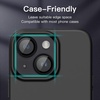 image:imageJETech Camera Lens Protector for iPhone 1414 Plus Midnight 1 Set  9H Tempered Glass Metal Individual Ring Cover HD ClearMidnight