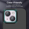 image:imageJETech Camera Lens Protector for iPhone 1414 Plus Midnight 1 Set  9H Tempered Glass Metal Individual Ring Cover HD ClearPurple
